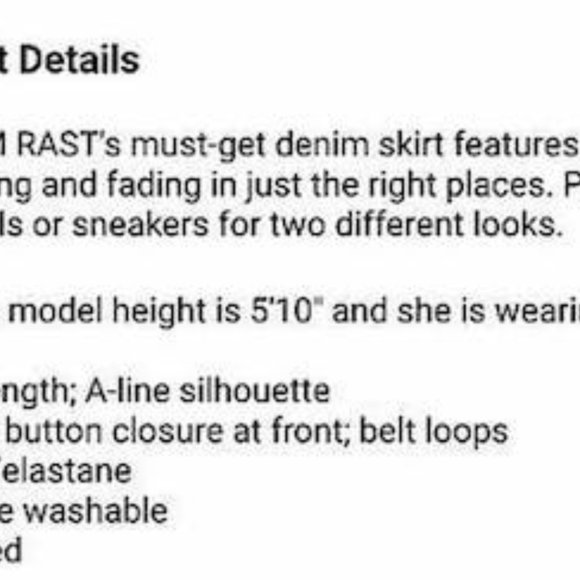 William Rast a-Line Denim Skirt - Picture 4 of 4